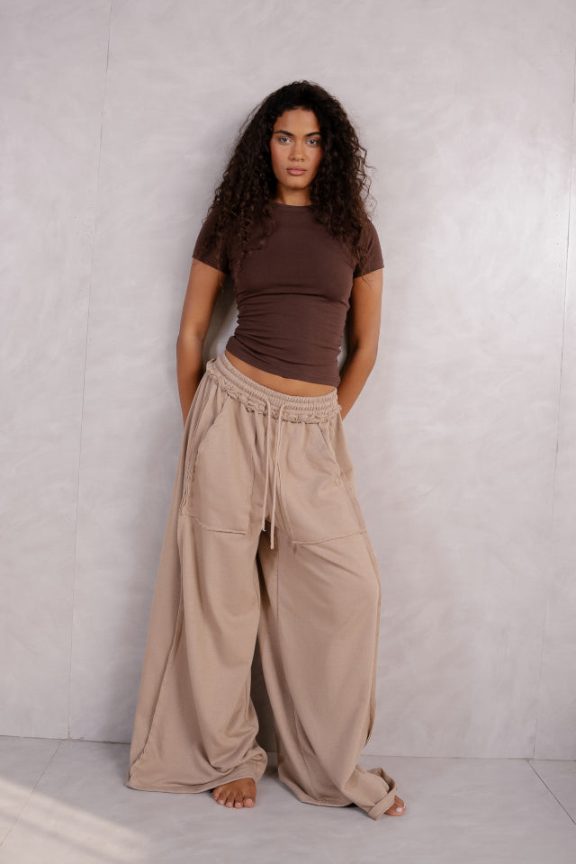 Basic Streached Crew Neck Top