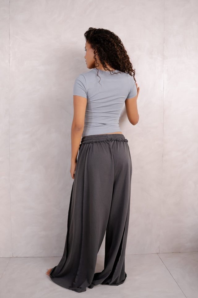Basic Streached Crew Neck Top