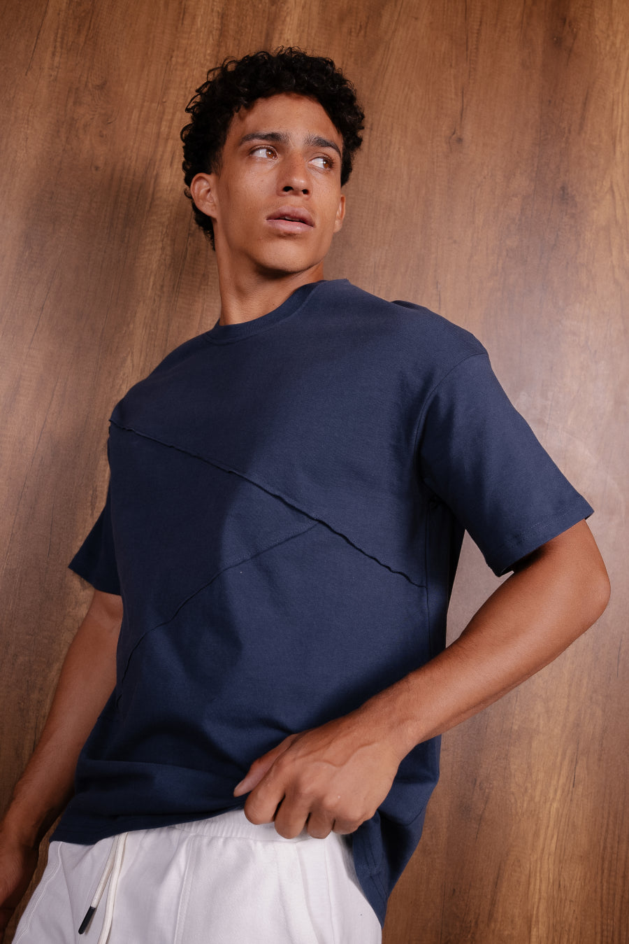 Asymmetric Seam Oversized T Shirt