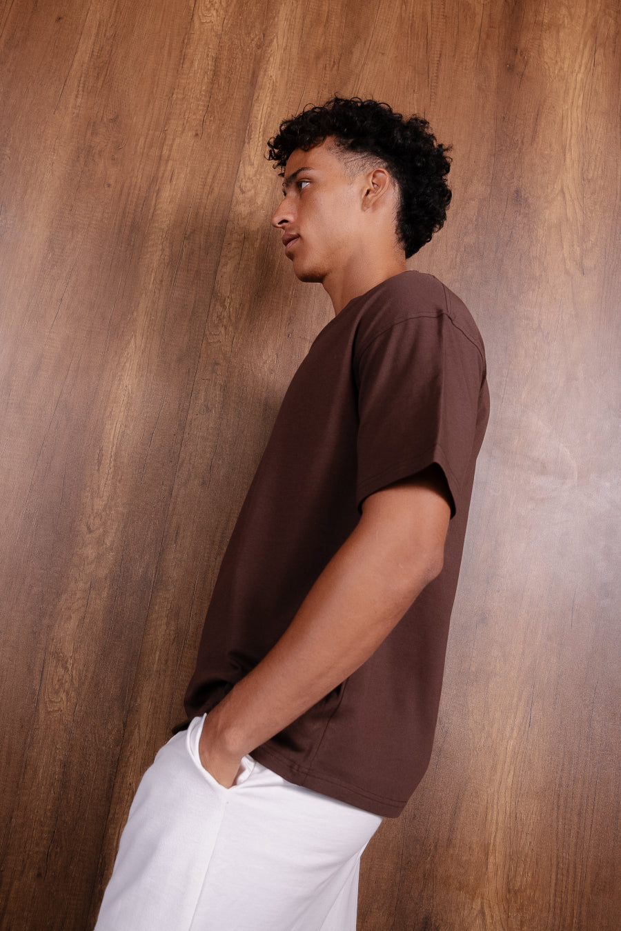 Essential V Neck T Shirt Over Size