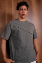 Asymmetric Seam Oversized T Shirt
