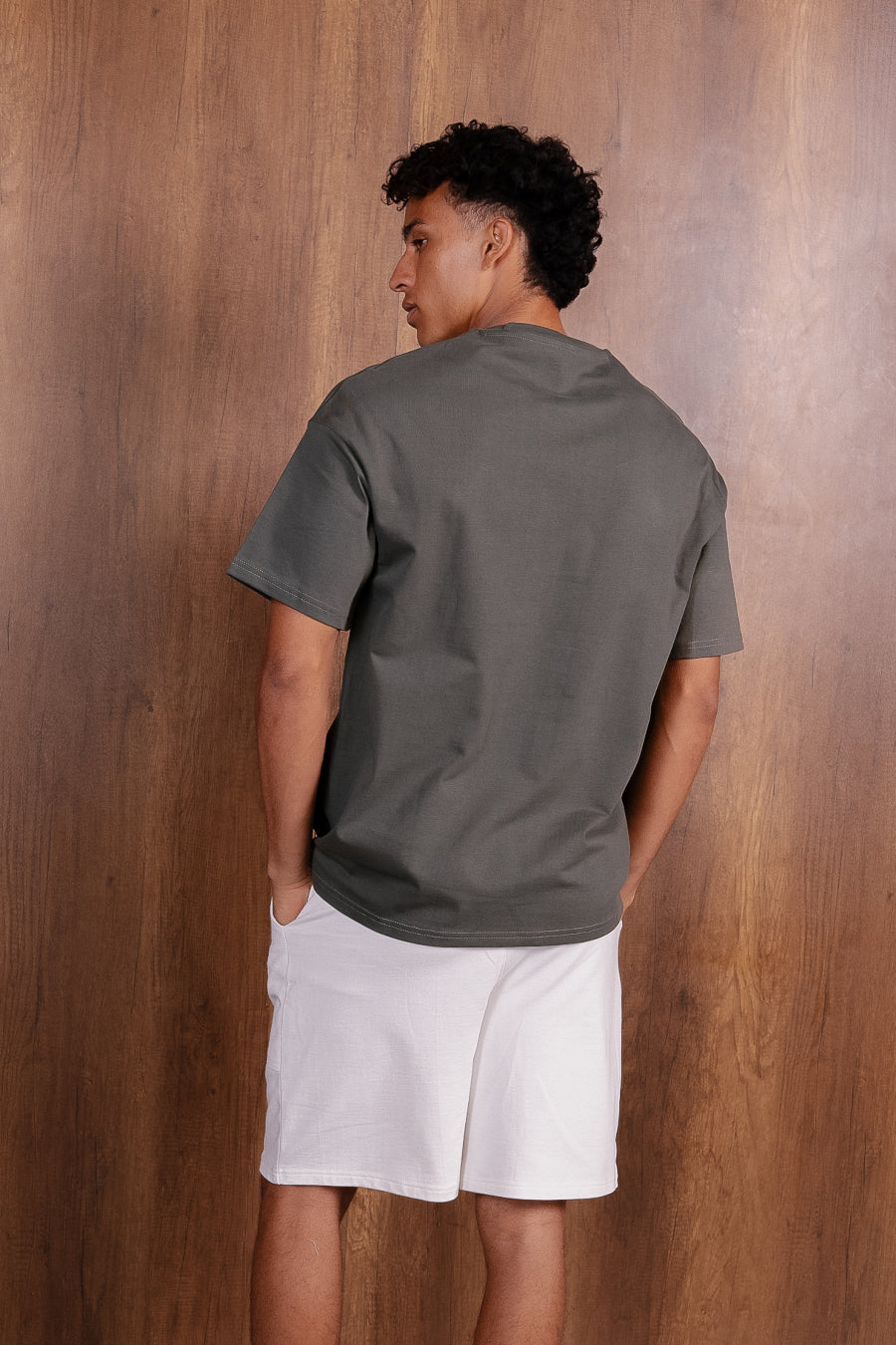 Asymmetric Seam Oversized T Shirt