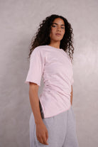 Side Ruched Relaxed T Shirt