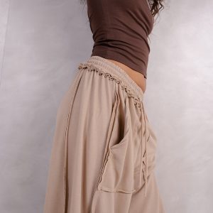 Relaxed Wide-Leg Drawstring Pants