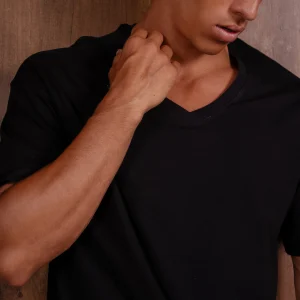 Essential V Neck T Shirt Over Size