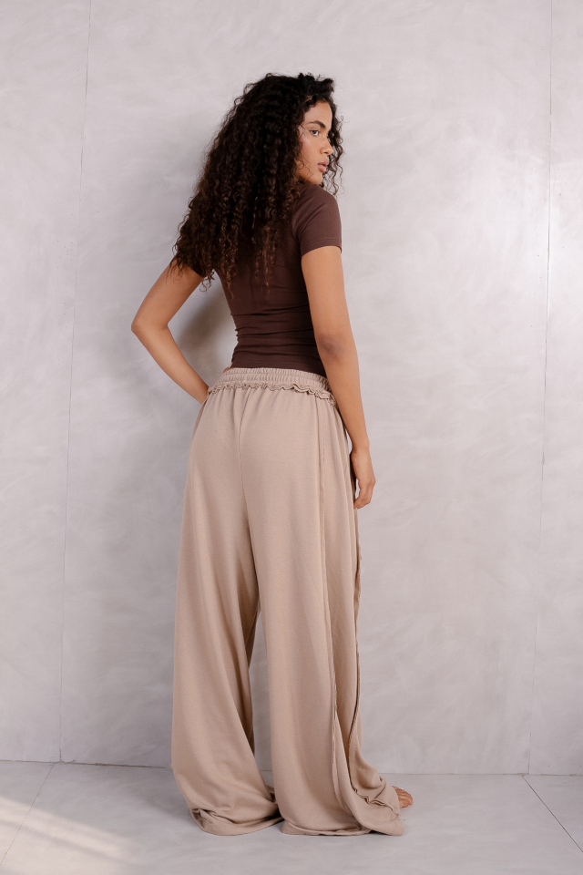 Relaxed Wide Leg Drawstring Pants - Image 2