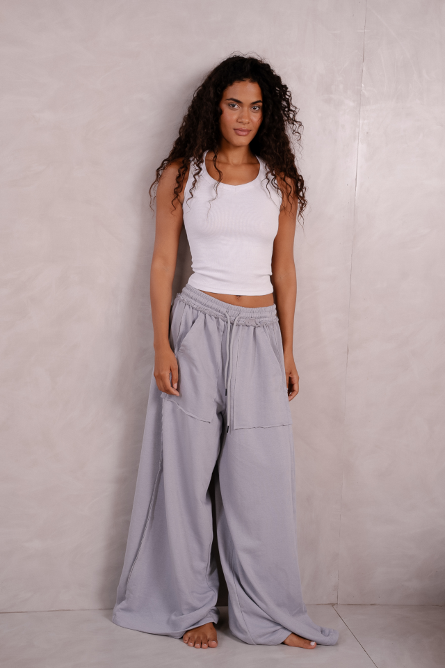 Relaxed Wide Leg Drawstring Pants - Image 5
