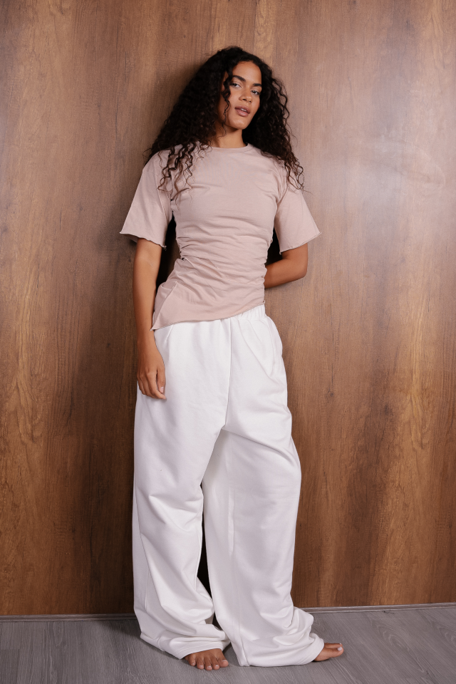 Side Ruched Relaxed T Shirt - Image 5